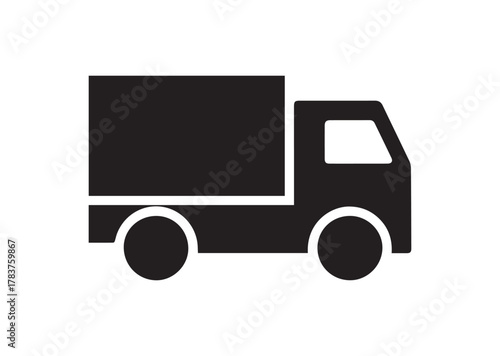 Truck icon, Truck solid vector