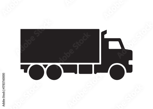 Truck icon, Truck solid vector