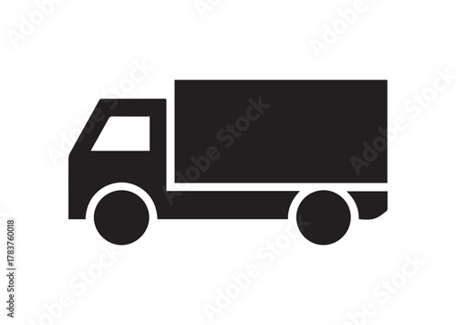 Truck icon, Truck solid vector