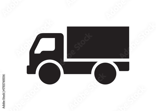 Truck icon, Truck solid vector