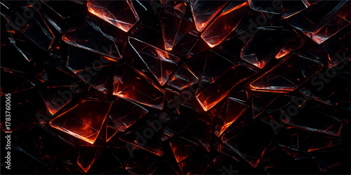 Abstract background of fiery red and orange smoke with a glowing texture and light motion