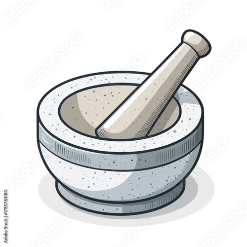 Stone Grinding Tool Concept Vector Illustration Minimal Clean Design