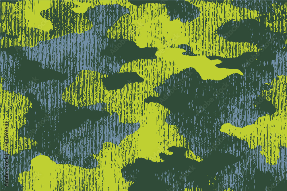 Fototapeta premium Flate Lime Green camouflage pattern with digital aesthetic.abstract camouflage green bright pattern for printing, seamless background. This is good for military uniform and textile. 