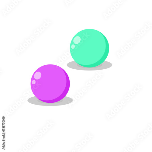 Gum balls. Sweet colorful candies cartoon icon isolated on white background