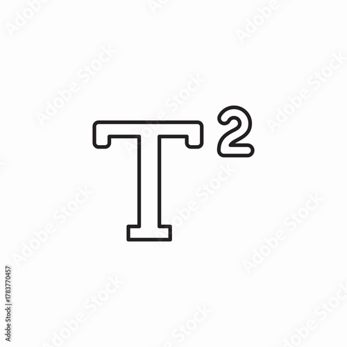 exponent text icon sign vector