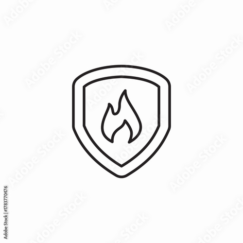 fire department icon sign vector
