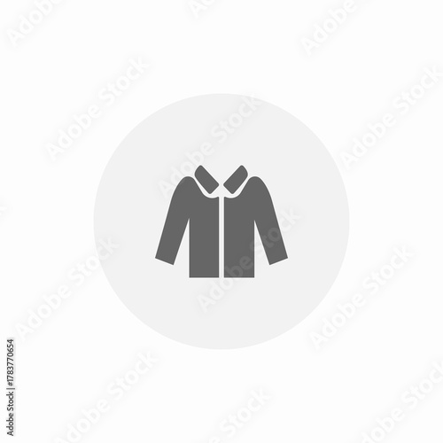 hooded jacket icon sign vector