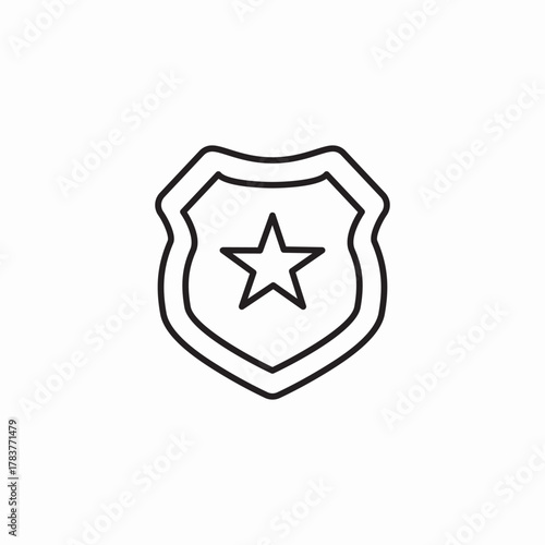 police badge icon sign vector