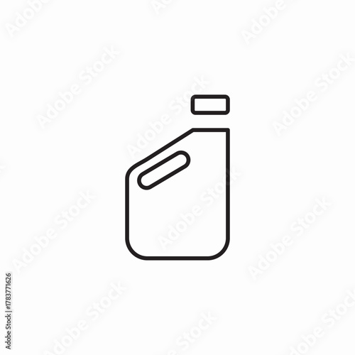 small bottle handle icon sign vector