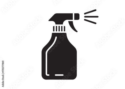 Spray bottle icon, Spray bottle solid vector