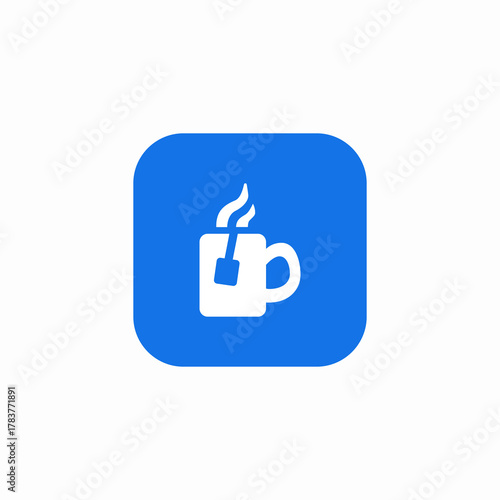 warm tea icon sign vector