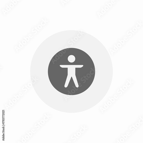 website accessibility features icon sign vector