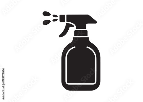 Spray bottle icon, Spray bottle solid vector