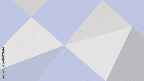 Abstract geometric background design illustration with blue triangles, a vector template for a business communication letter concept