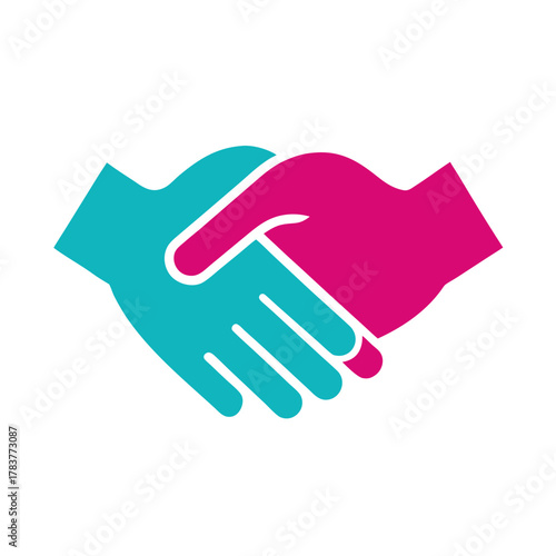 Handshake icon symbolizing business partnership and mutual agreement.