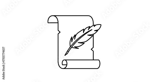 vector illustration of a pencil drawing