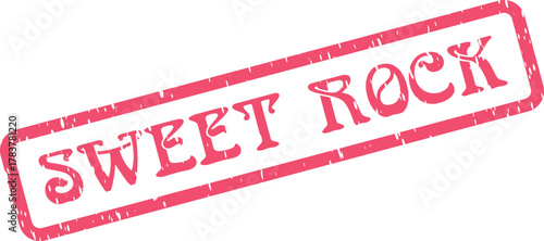 A powerful red SWEET ROCK stamp symbolizes strength, stability, and enduring resilience