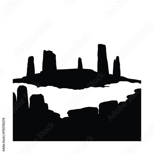 Gobekli Tepe Prehistoric Site Under Soft Fog Scene