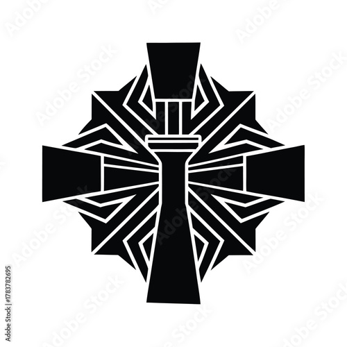 Gobekli Tepe Ruins Abstract Design Vector Art