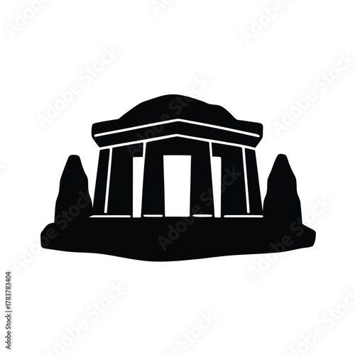 Gobekli Tepe Sacred Architecture Vector Design