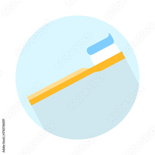 Toothbrush icon on white background.