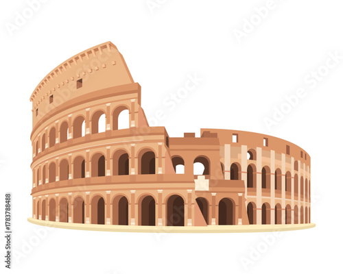 Roman Colosseum Vector Illustration