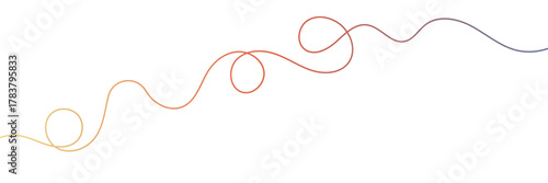 Squiggle Curly Line. Decorative Design Element. vector file illustration. EPS 10 .vector illustration. EPS 10 .