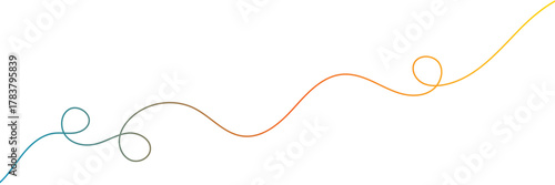 Squiggle Curly Line. Decorative Design Element. vector file illustration. EPS 10 .vector illustration. EPS 10 .