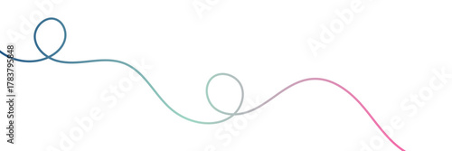 Squiggle Curly Line. Decorative Design Element. vector file illustration. EPS 10 .vector illustration. EPS 10 .