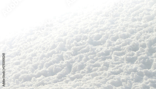 Fluffy White Cloudscape Texture Background with Soft Light and Gentle Cloud Formations