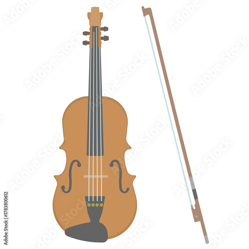 ヴァイオリンのイラスト