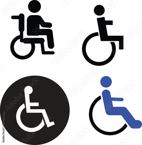 Wheelchair Accessible Parking Sign Vector