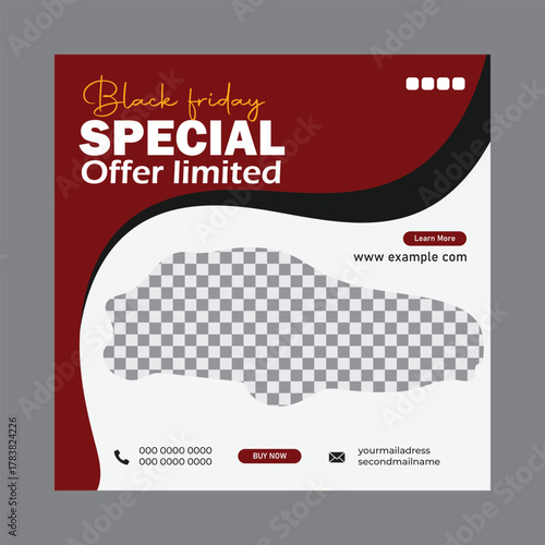 car sale social media post advertising banner template