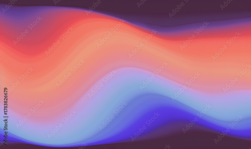 Obraz premium Gradient colorful wavy abstract background