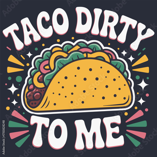 taco t-shirt design.