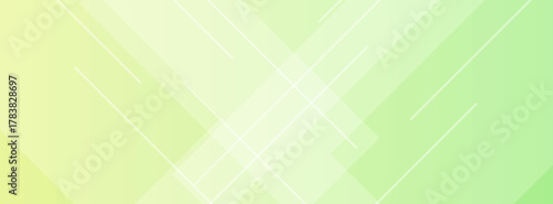 Banner background green and yellow gradations colorful slash shape.modern background. Modern trendy design