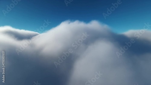 Seamless Aerial Journey Through Majestic Cloudscape