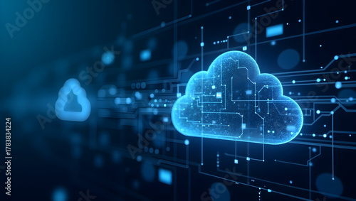 Cutting Edge 5G Cloud Networking Architecture: Integrated Cloud Services, Ultra Responsive Connectivity & Real-Time Analytics for Modern Digital Enterprises - Photo Stock Concept