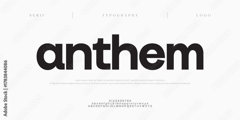 Fototapeta premium Modern tech logo alphabet font. Typography abstract minimalist sans serif technology, electronic, digital, music, movie, creative logos fonts. vector illustration