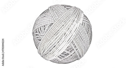 Ball of Twine String Material for Crafts and Packaging.