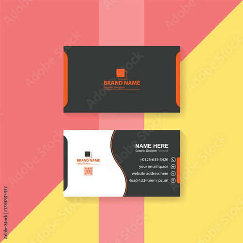 Modern professional business card template 