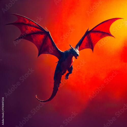 dragon flying cave fire danger monster landing dangerous