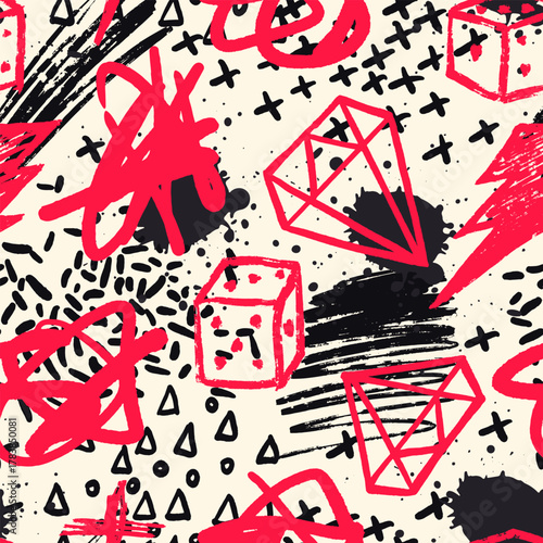 Dynamic grunge texture design