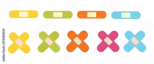 Colorful Medical Adhesive Bandage Set for Wound Care