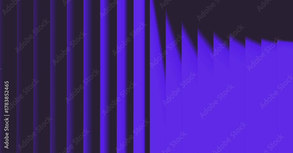 Fototapeta premium Abstract Blue and Black Vertical Lines with Gradient Shadows