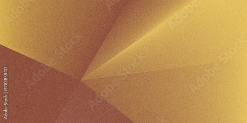 Brown mustard orange gold golden yellow beige white abstract background. Geometric shape. Line stripe corner triangle. Color gradient. Noise grain. Premium. Design.