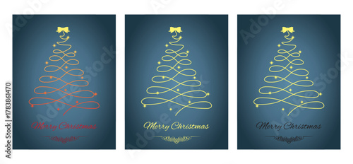 Merry Christmas greeting card, modern card. Christmas banner. New Year celebrations. EPS10 Vector illustration