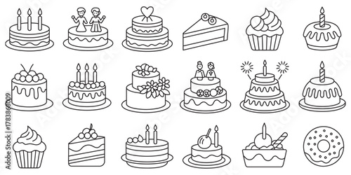 Celebrate joy with a delightful collection of festive cakes, cupcakes, and donuts, perfect for every special occasion and sweet treat need.