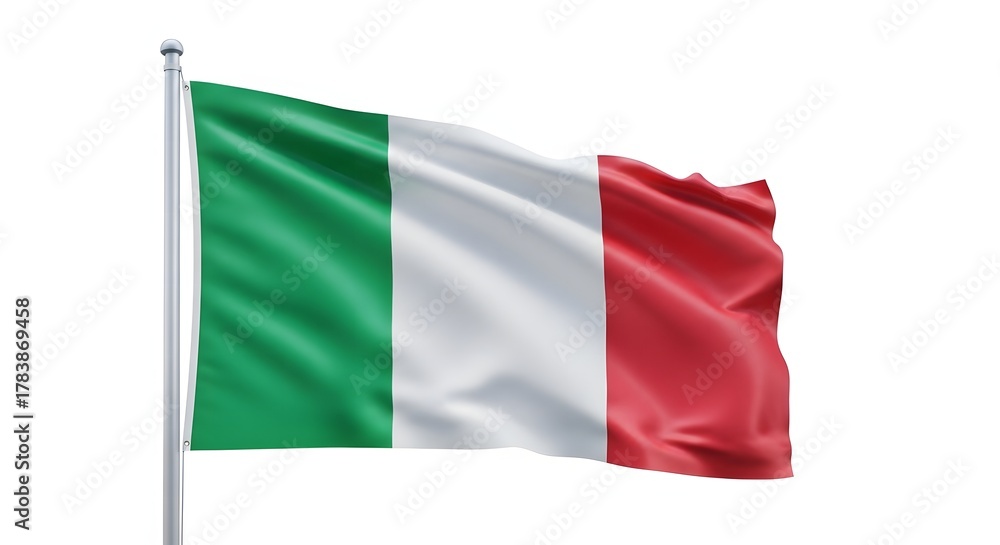 Fototapeta premium flag of italy isolated