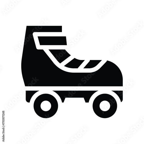  roller skates glyph icon illustration vector graphic.eps